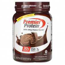 Premier Protein, Порошок из 100% сывороточного протеина, шоколадный молочный коктейль, 697 г (1 фунт 8 унций)