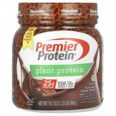 Premier Protein, растительный протеин, со вкусом шоколада, 560 г (1,23 фунта)