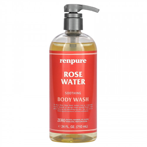 Renpure, Rose Water Soothing Body Wash, 24 fl oz (710 ml)