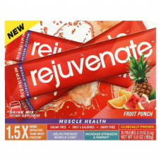 Rejuvenate, смесь для приготовления напитка, для здоровья мышц, со вкусом фруктового пунша, 30 пакетиков по 5,5 г (0,19 унции)