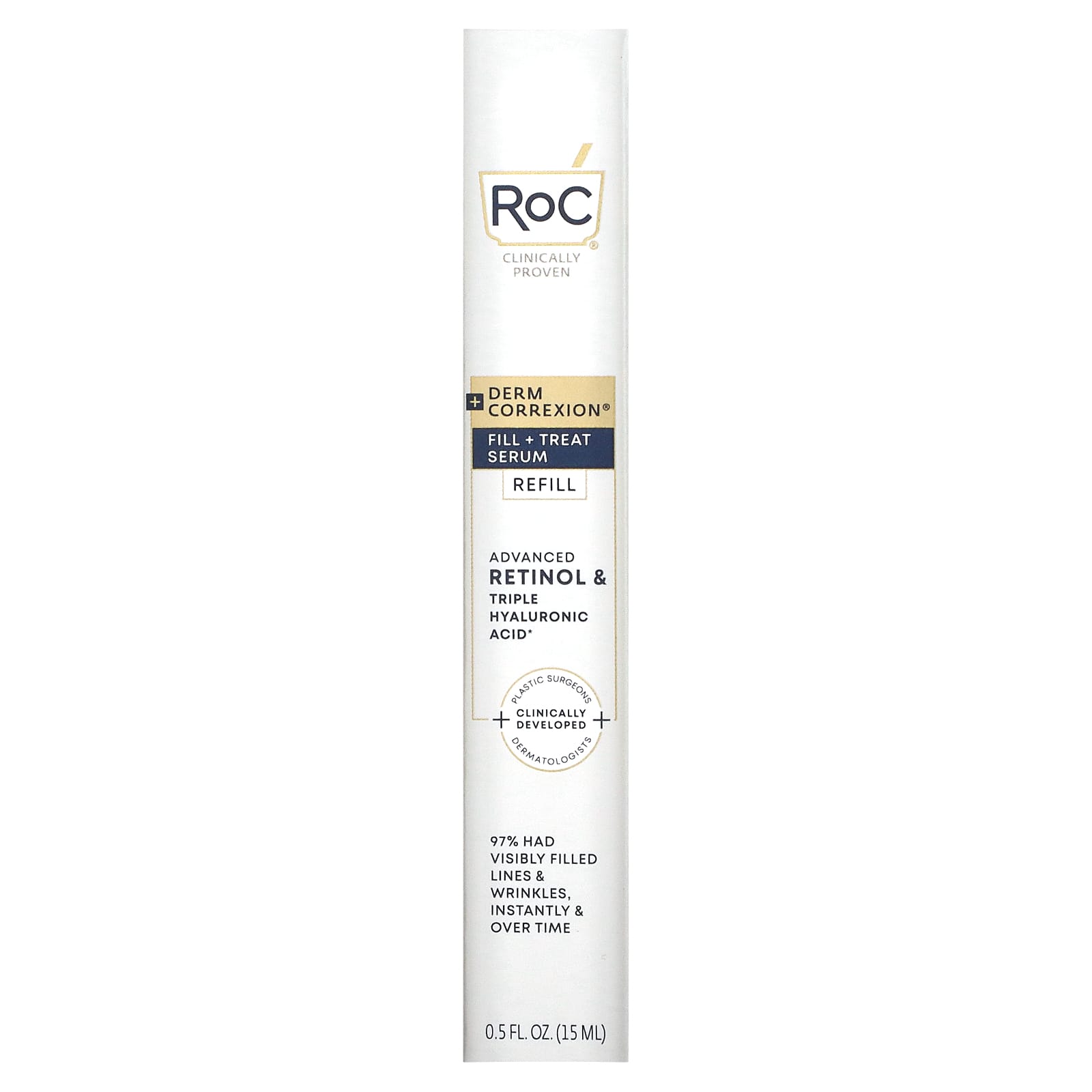 RoC, Derm Correxion, Fill + Treat Serum, Refill, 0.5 fl oz (15 ml)