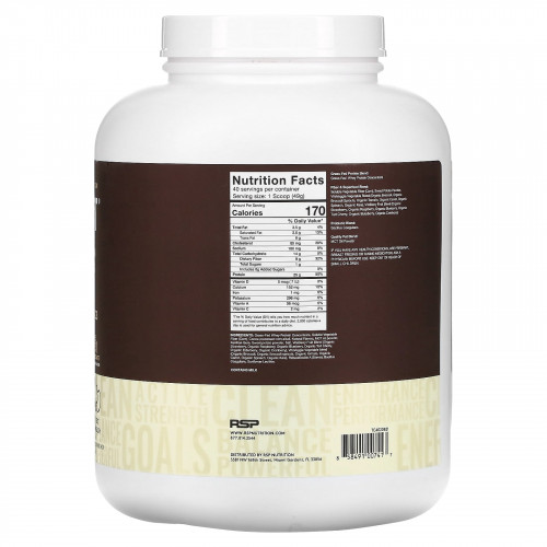 RSP Nutrition, TrueFit, сывороточный протеиновый коктейль из экологически чистых ингредиентов, шоколад, 1,92 кг (4,23 фунта)