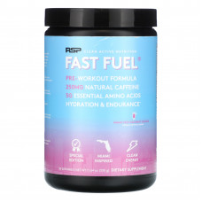 RSP Nutrition, Fast Fuel, предтренировочная формула, кокосовая колада Miami Vice, 330 г (11,64 унции)