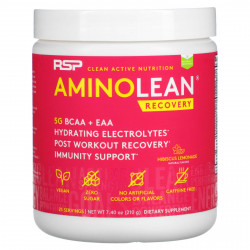 RSP Nutrition, AminoLean Recovery, лимонад из гибискуса, 210 г (7,40 унции)