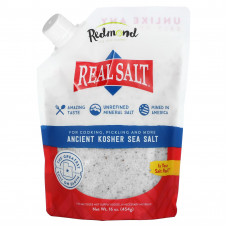Redmond Trading Company, Real Salt, древняя кошерная морская соль, 454 г (16 унций)