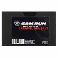 6AM Run, Vitamin Kup Coffee, карамельная морская соль, 12 порционных чашек, 120 г (4,23 унции)
