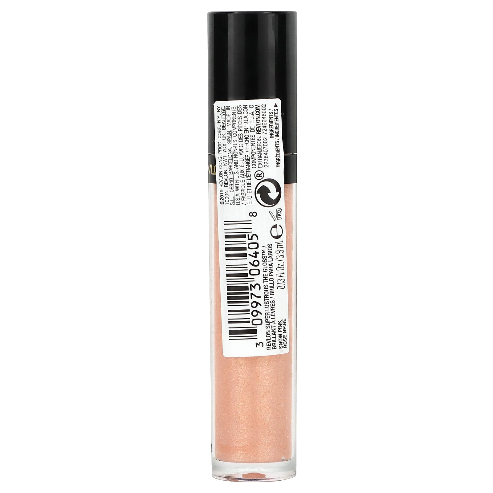 Revlon, Super Lustrous The Gloss, 205 снежно-розовый, 3,8 мл (0,13 жидк. Унции)