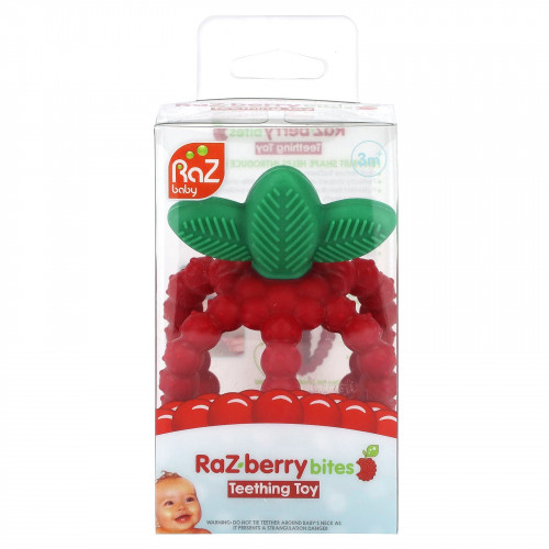 RaZbaby, Raz-Berry Bites, игрушка для прорезывания зубов, от 3 месяцев, 1 игрушка