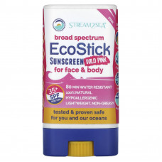 Stream2Sea, EcoStick Sunscreen Wild Pink, SPF 35+, 14 г (0,5 унции)