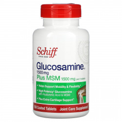 Schiff, глюкозамин с МСМ, 500 мг, 150 таблеток, покрытых оболочкой