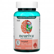Schiff, Neuriva Brain Performance, оригинальный, со вкусом клубники, 50 жевательных таблеток