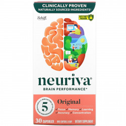 Schiff, Neuriva Brain Performance, оригинальный продукт, 30 капсул