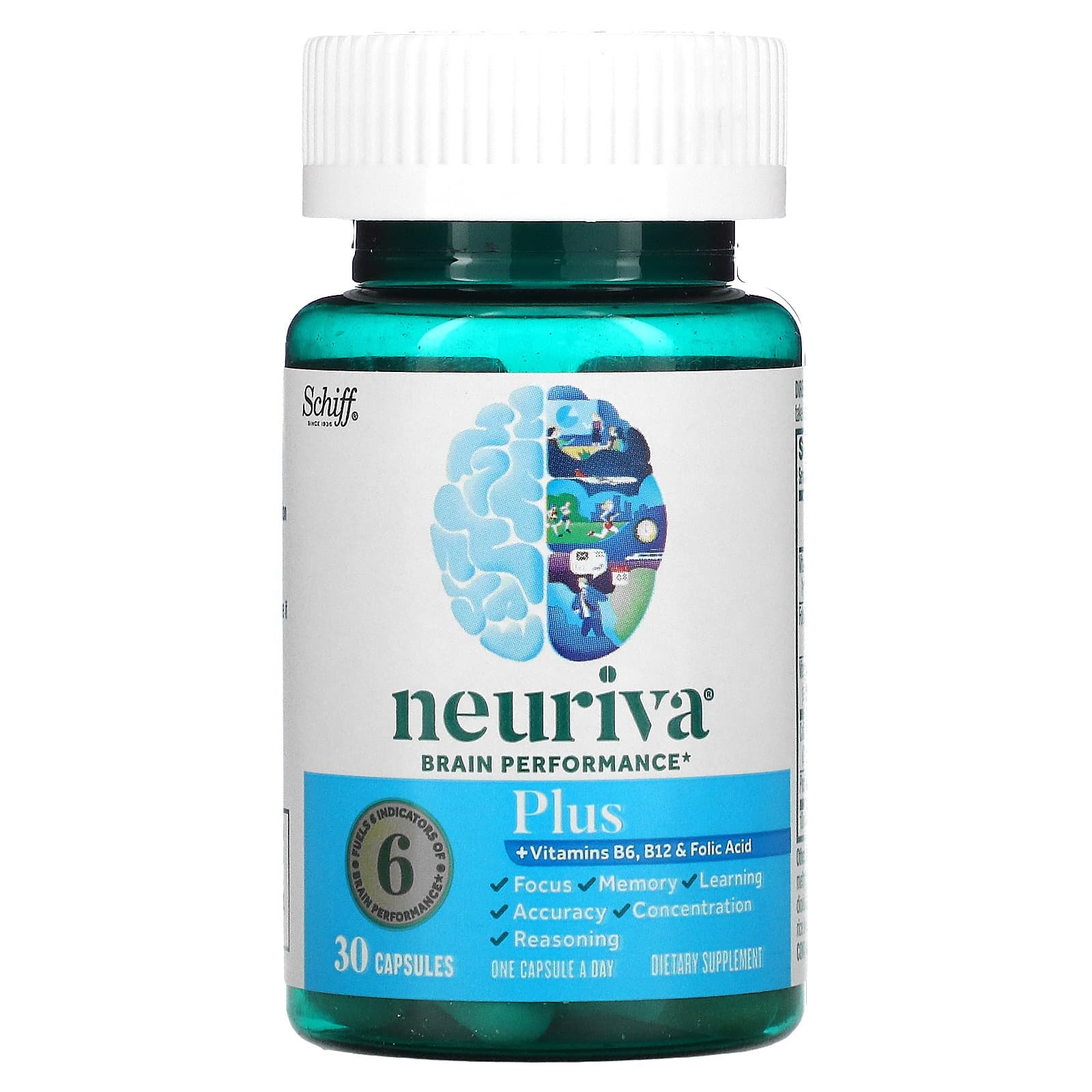 Schiff, Neuriva Brain Performance Plus, 30 Capsules