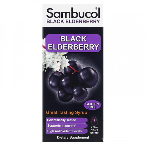 Sambucol, сироп из черной бузины, оригинальная рецептура, 120 мл (4 жидк. унции)