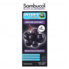 Sambucol, Черная бузина, капли для детей от 6 месяцев, 20 мл (0,68 жидк. Унции)