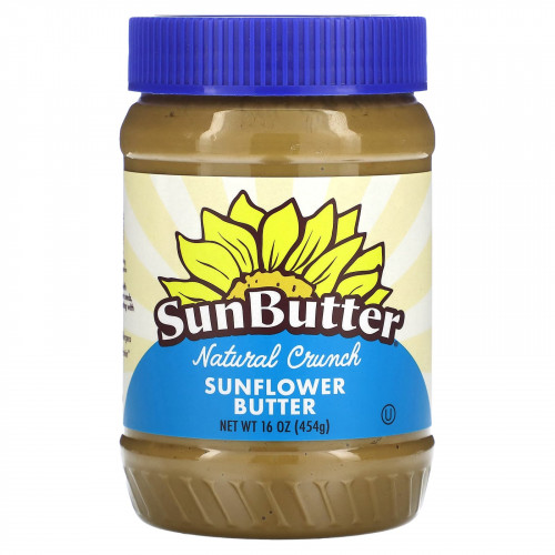 SunButter, Natural Crunch, спред из семян подсолнечника, 16 унций (454 г)