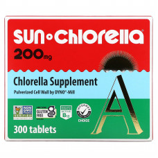 Sun Chlorella, добавка с хлореллой, 200 мг, 300 таблеток