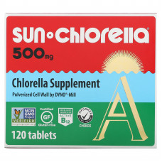 Sun Chlorella, добавка с хлореллой, 500 мг, 120 таблеток