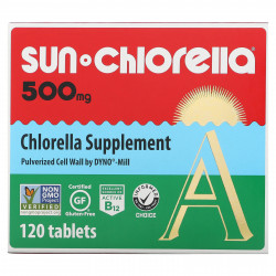 Sun Chlorella, добавка с хлореллой, 500 мг, 120 таблеток