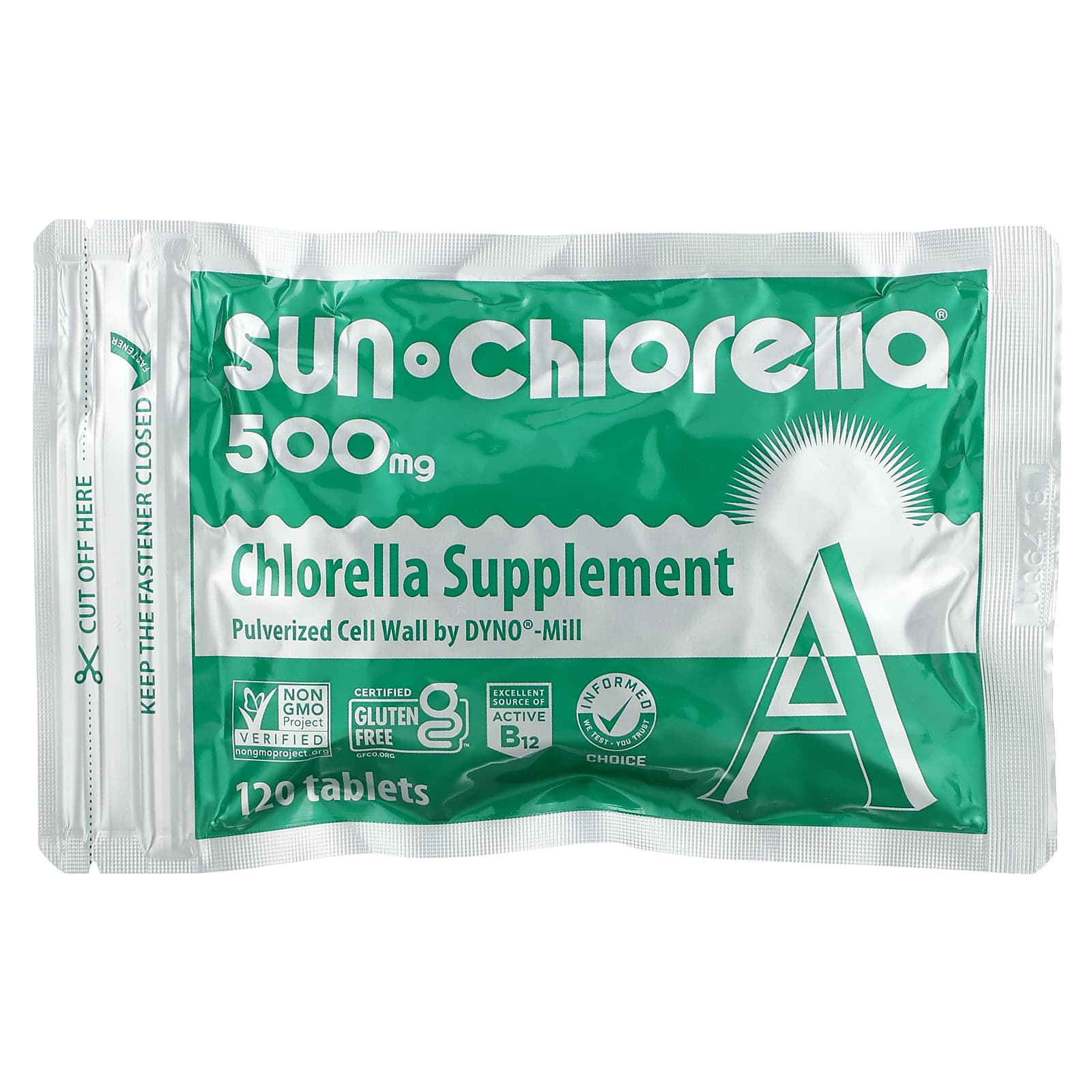 Sun Chlorella, добавка с хлореллой, 500 мг, 600 таблеток