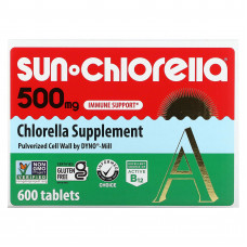 Sun Chlorella, добавка с хлореллой, 500 мг, 600 таблеток