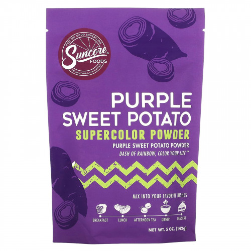 Suncore Foods, Purple Sweet Potato, суперцветный порошок, 142 г (5 унций)