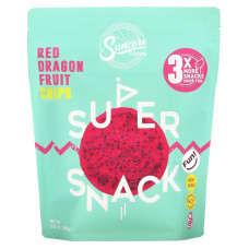 Suncore Foods, Super Snack, чипсы из фруктов красного дракона, 150 г (5,32 унции)