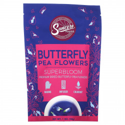 Suncore Foods, Цветы гороха-бабочки, 28 г (1 унция)
