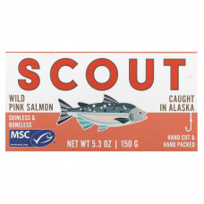 Scout, Дикий горбуша, 150 г (5,3 унции)