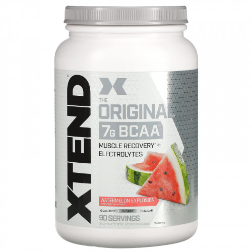 Xtend, The Original, 7 г аминокислот с разветвленной цепью (BCAA), со вкусом арбуза, 1,17 кг (2,58 фунта)