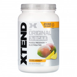 Xtend, The Original, 7 г аминокислот с разветвленной цепью (BCAA), со вкусом манго, 1,26 кг (2,78 фунта)