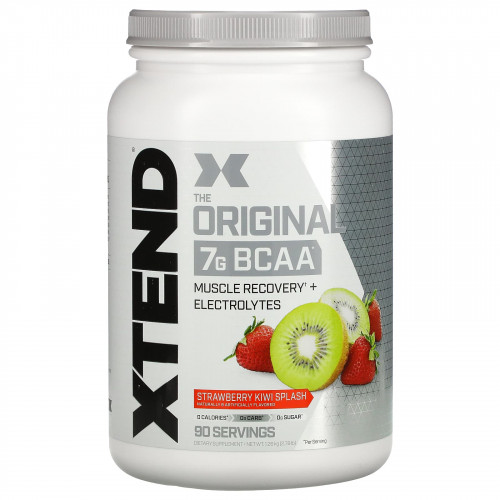 Xtend, The Original, 7 г аминокислот с разветвленной цепью (BCAA), со вкусом клубники и киви, 1,26 кг (2,78 фунта)