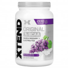 Xtend, The Original, добавка с содержанием 7 г аминокислот с разветвленной цепью (BCAA), со вкусом винограда, 1,17 кг (2,58 фунта)