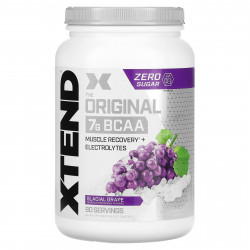 Xtend, The Original, добавка с содержанием 7 г аминокислот с разветвленной цепью (BCAA), со вкусом винограда, 1,17 кг (2,58 фунта)
