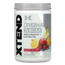 Xtend, The Original, 7 г аминокислот с разветвленными цепями, со вкусом фруктового пунша, 405 г (14,3 унции)