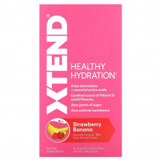 Xtend, Healthy Hydration, клубника и банан, 15 пакетиков по 8,6 г (0,3 унции)