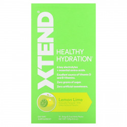 Xtend, Healthy Hydration, лимон и лайм, 15 пакетиков по 8,6 г (0,3 унции)