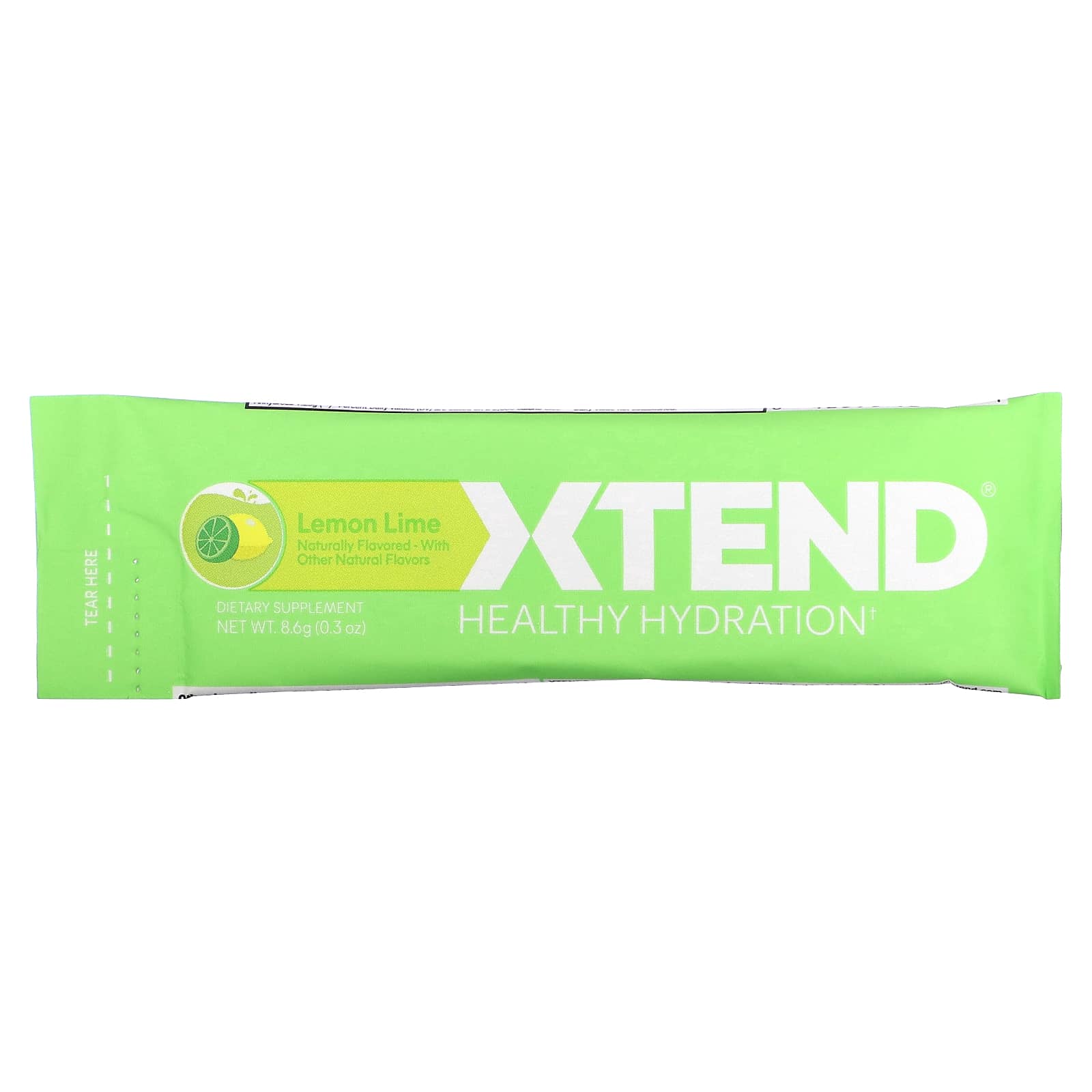 Xtend, Healthy Hydration, лимон и лайм, 15 пакетиков по 8,6 г (0,3 унции)