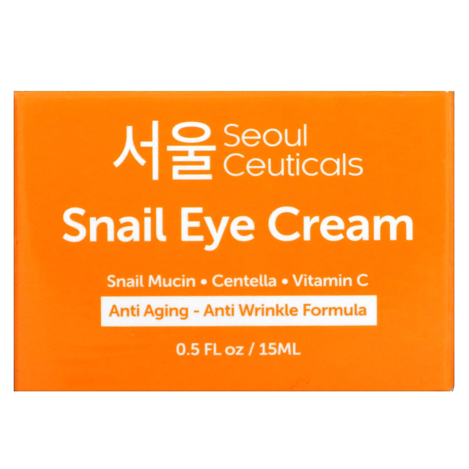 SeoulCeuticals, Крем для кожи вокруг глаз с улиткой, 15 мл (0,5 жидк. Унции)