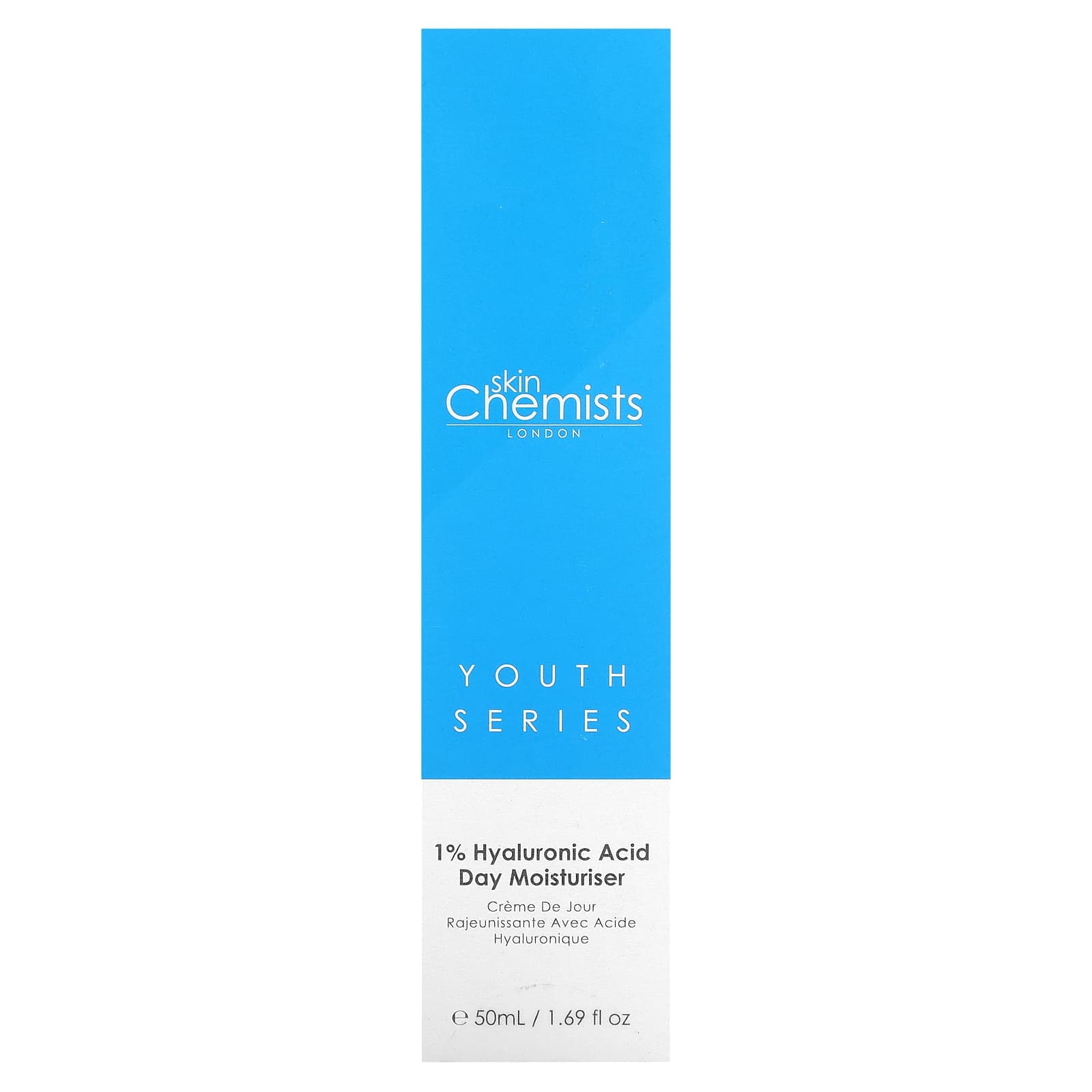 skinChemists, Youth Series, дневное увлажняющее средство с 1% гиалуроновой кислотой, 50 мл (1,69 жидк. Унции)