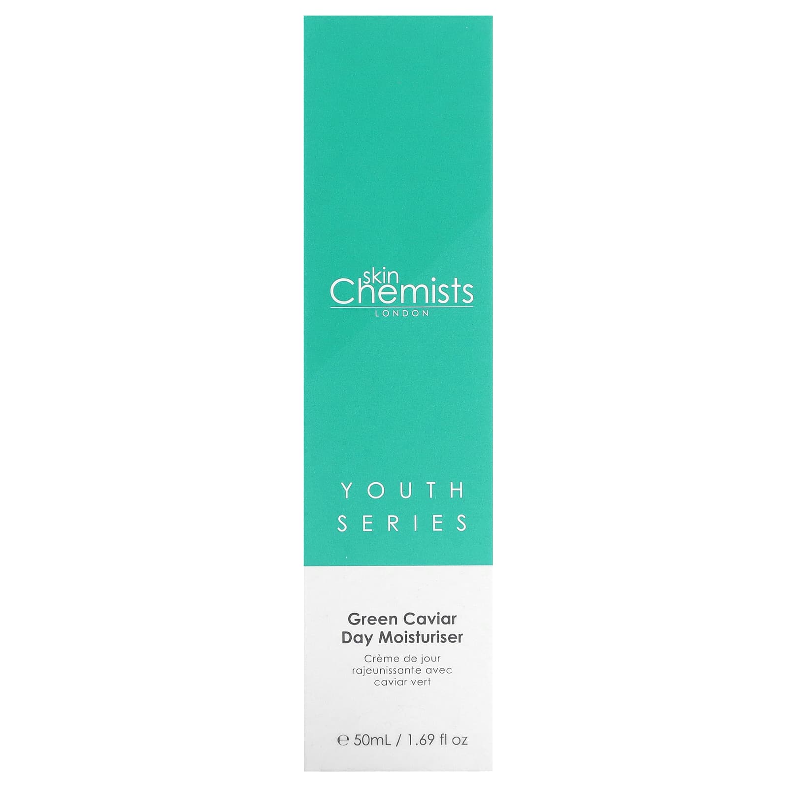 skinChemists, Youth Series, дневное увлажняющее средство с зеленой икрой, 50 мл (1,69 жидк. Унции)