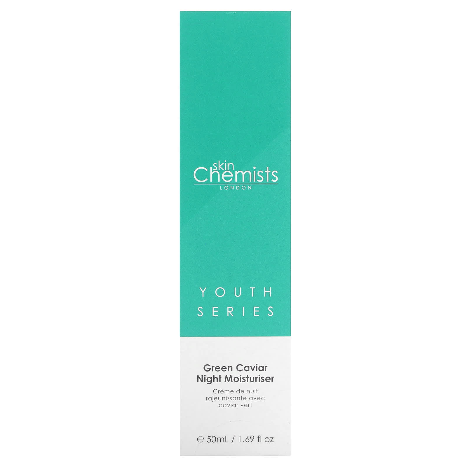 skinChemists, Youth Series, ночное увлажняющее средство с зеленой икрой, 50 мл (1,69 жидк. Унции)