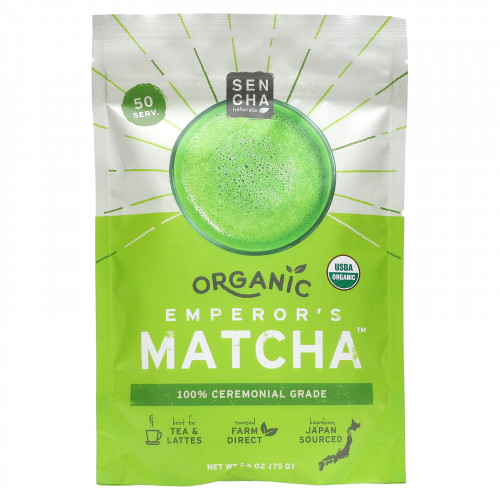 Sencha Naturals, Органический матча Emperors, 75 г (2,6 унции)