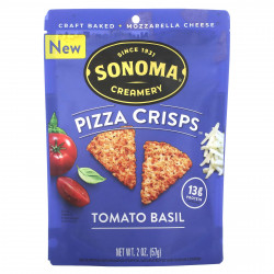 Sonoma Creamery, Pizza Crisps, томатный базилик, 57 г (2 унции)