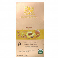 Secrets of Tea, органический чай Mummy Magic для снижения веса, со вкусом персика, 20 чайных пакетиков, 30 г (1,05 унции)