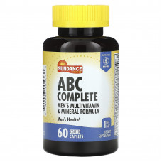 Sundance Vitamins, Комплексная мультивитаминная и минеральная формула для мужчин ABC, 60 капсул с покрытием