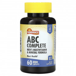 Sundance Vitamins, Комплексная мультивитаминная и минеральная формула для мужчин ABC, 60 капсул с покрытием