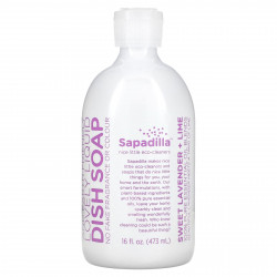 Sapadilla, Lovely Liquid, мыло для посуды, со вкусом лаванды и лайма, 473 мл (16 жидк. Унций)