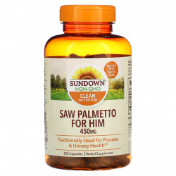 Sundown Naturals, Saw Palmetto для него, 225 мг, 250 капсул