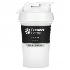 Blender Bottle, Classic With Loop, классический шейкер с петелькой, белый 600 мл (20 унций)